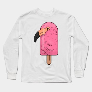 Animal Popsicle Flamingo Ice Cream Summer Gift Long Sleeve T-Shirt